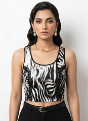 Imported women crop top chiffon crop top No-157 Velnoor Store