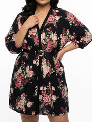 Western mini dress linen mini dress No-2495 Velnoor Store
