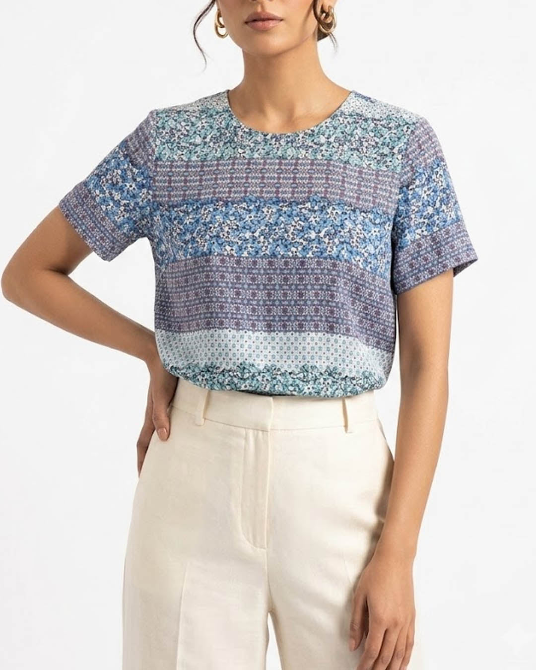 Imported Half sleeve top cotton half sleeve top No-1692 Velnoor Store