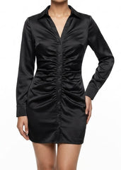 Imported Western mini dress silk jersey mini dress No-1301 Velnoor Store