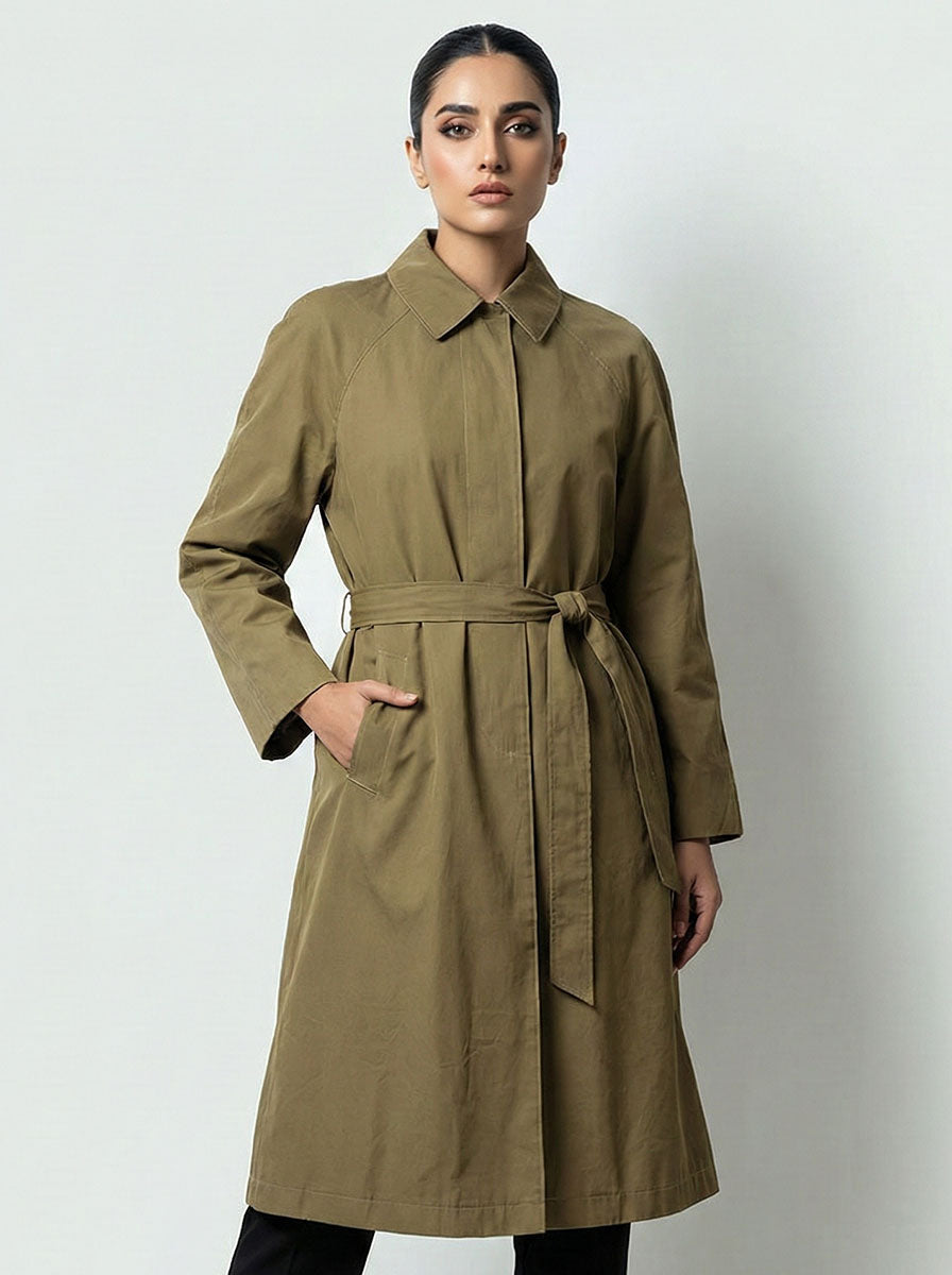 1814 Women's Hooded Winter Coat | Casual Warm Wear Pakistan - Velnoor