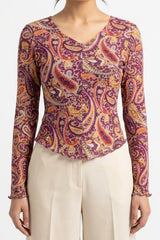 Imported Full sleeve top chiffon full sleeve top No-1570 Velnoor Store