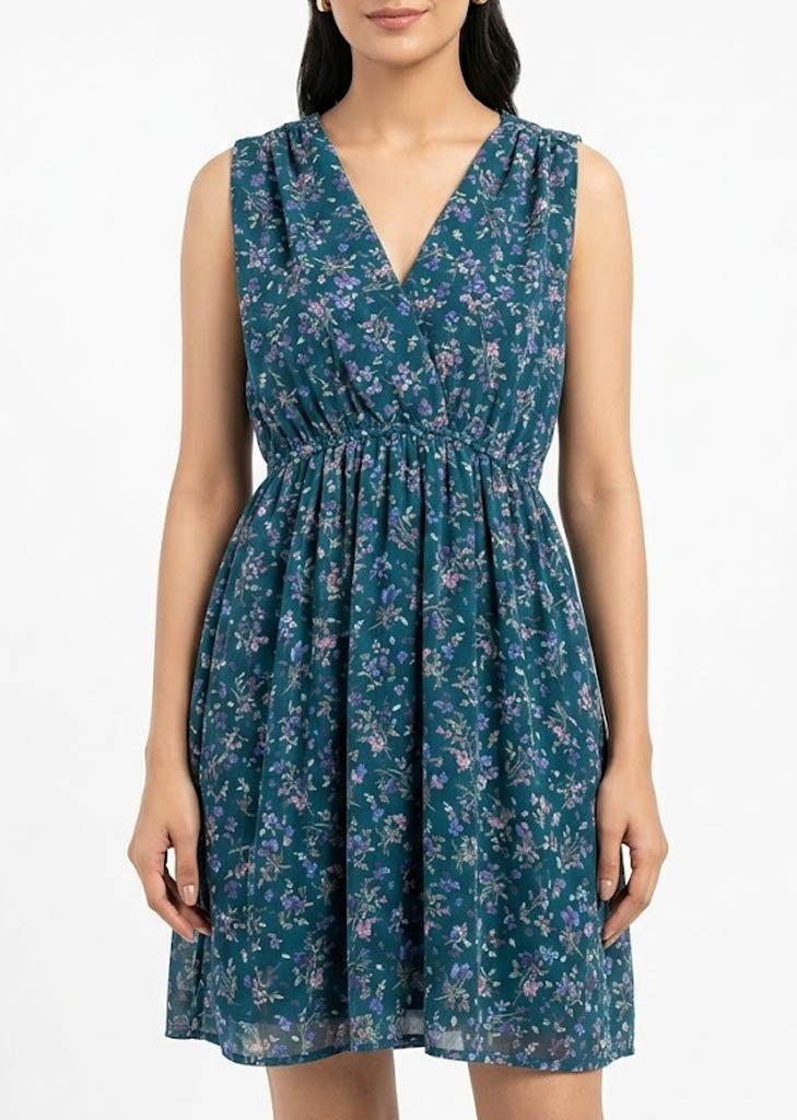 Imported Western mini dress chiffon mini dress No-1331 Velnoor Store