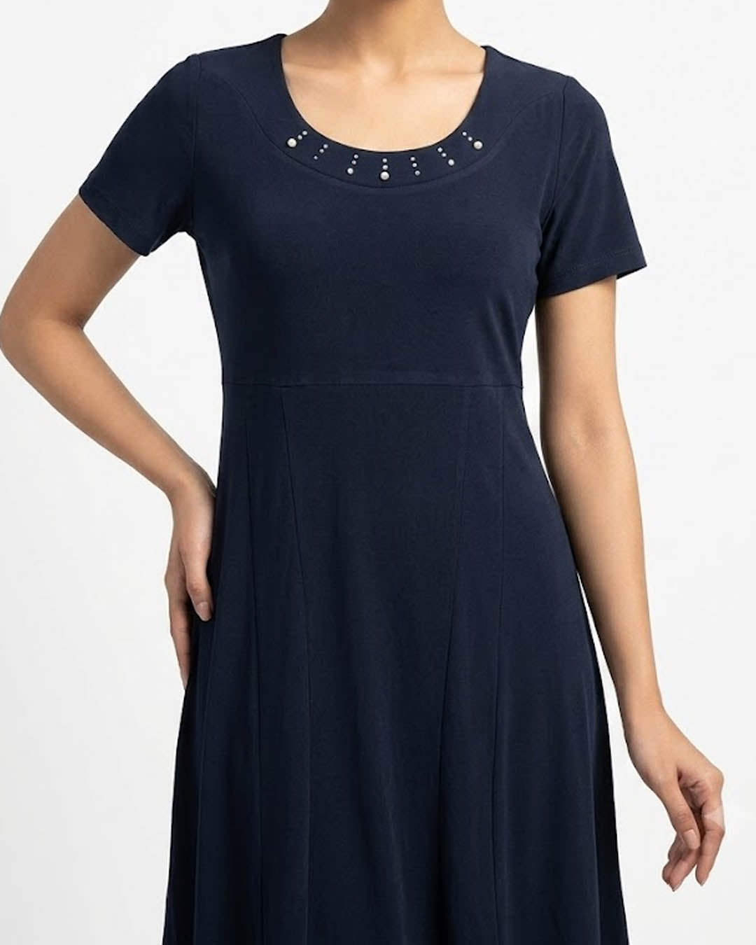 Imported Western mini dress jersey mini dress No-2641 Velnoor Store