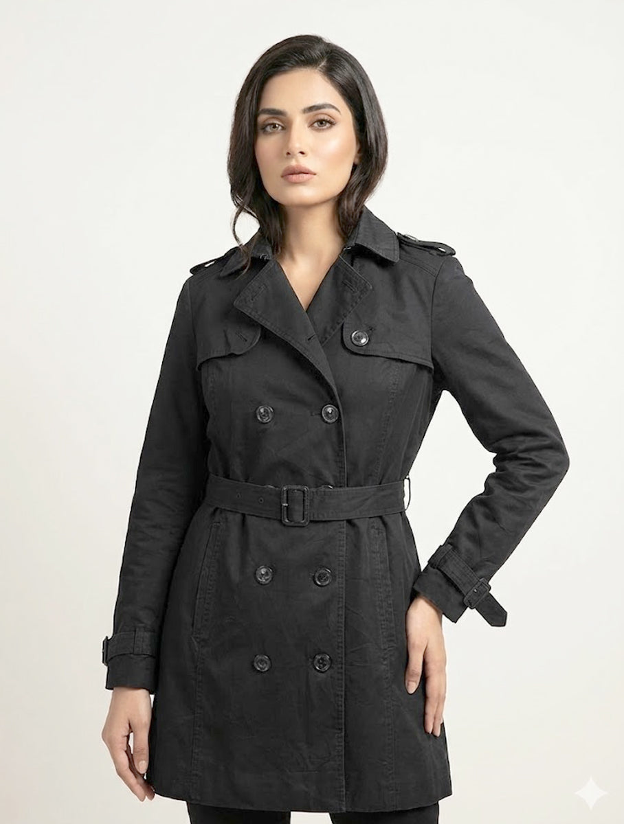 1734 Women's Long Coat | Premium Winter Outerwear Pakistan - velnoor