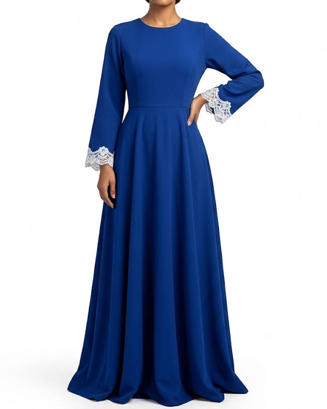 Imported Western long dress chiffon long dress No-5448 Velnoor Store