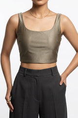 Imported crop top silk crop top No-1123 Velnoor Store