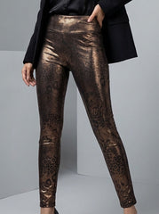 829 Women's Warm Leather stylish  trouser | Cozy Faux Leather Trousers Pakistan - velnoor