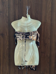 Imported Western mini dress jersey mini dress No-4538 Velnoor Store