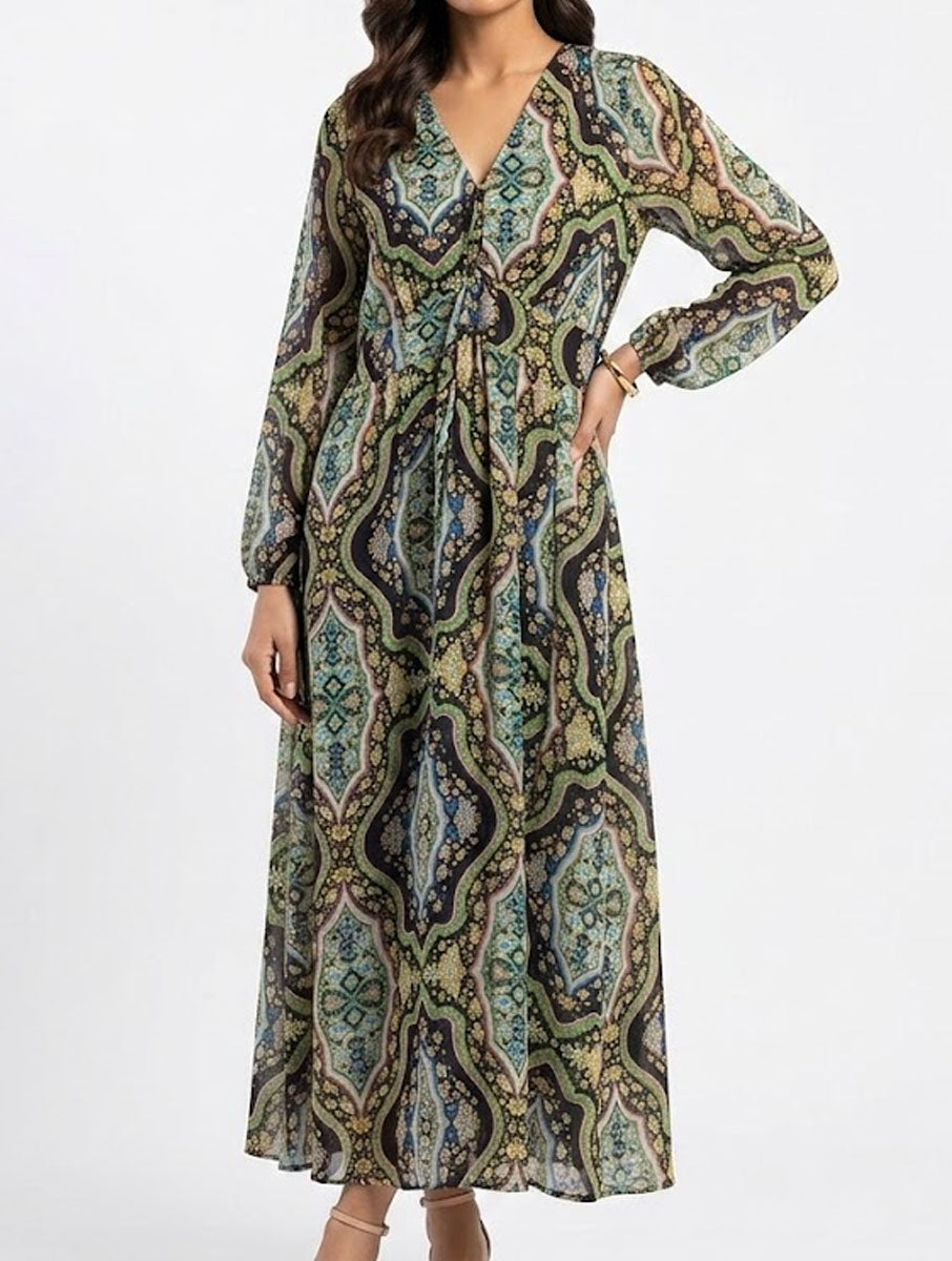 Imported Maxi chiffon maxi No-2533 Velnoor Store