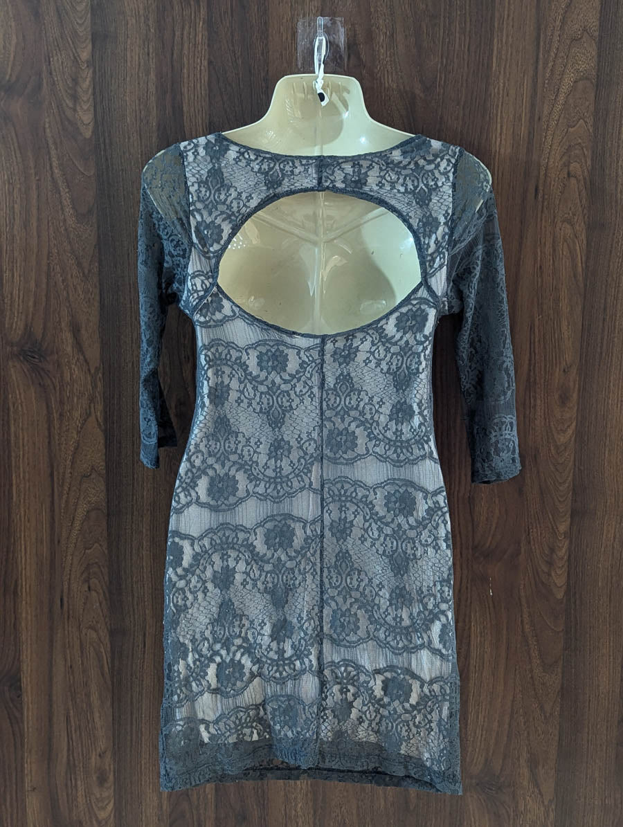 Imported Western mini dress net mini dress No-4768 Velnoor Store