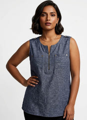 Imported women Sleeveless top cotton Sleeveless top No-568 Velnoor Store