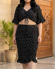 Imported Western mini dress chiffon mini dress No-3707 Velnoor Store