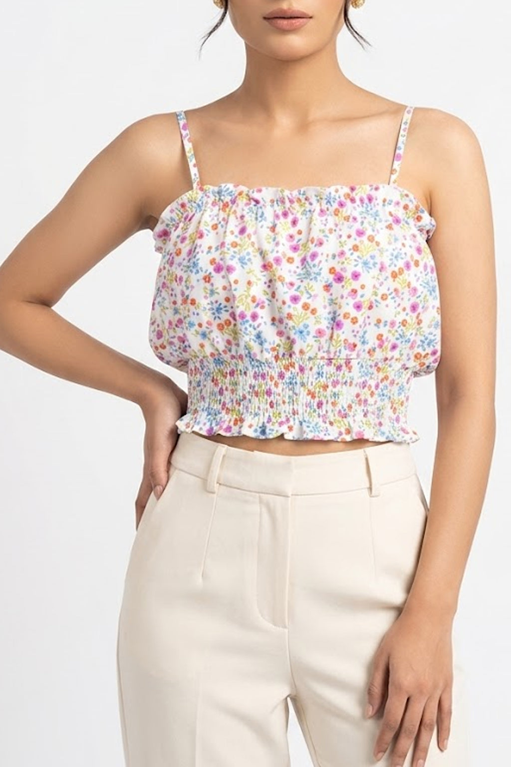 Imported crop top chiffon crop top No-1134 Velnoor Store