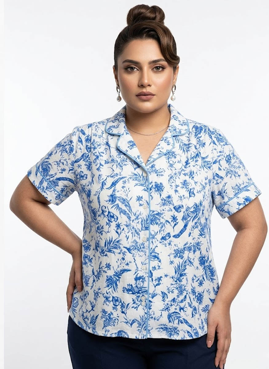 Imported women half sleeve top silk half sleeve top No-871 Velnoor Store