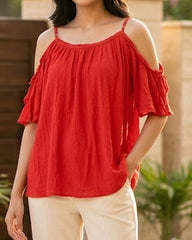 Imported Sleeveless linen sleeveless No-2592 Velnoor Store