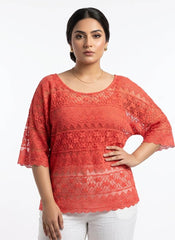 Imported women half sleeve top silk half sleeve top No-924 Velnoor Store