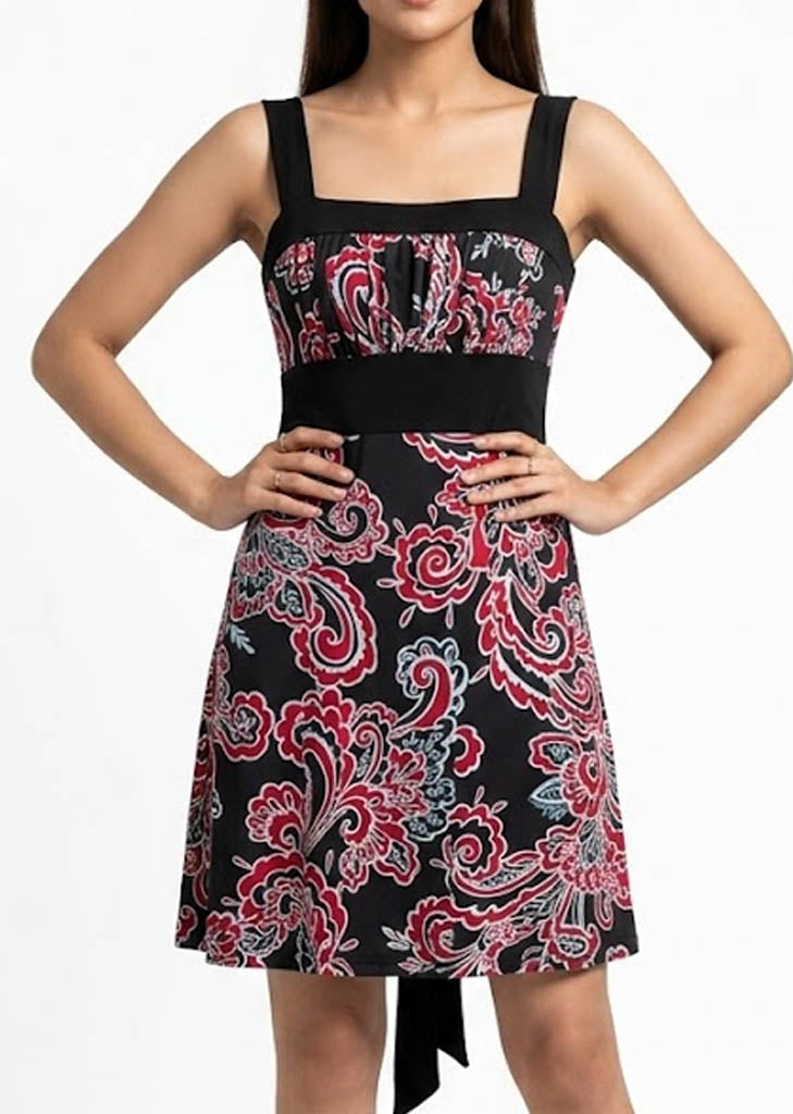 Imported Western mini dress jersey mini dress No-1281 Velnoor Store