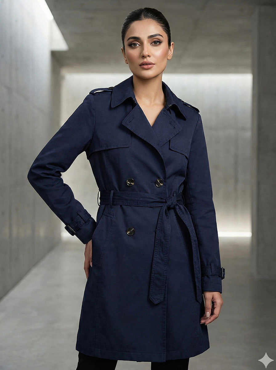 1828 Women's High Neck Winter Coat | Extra Warm Pakistan - Velnoor