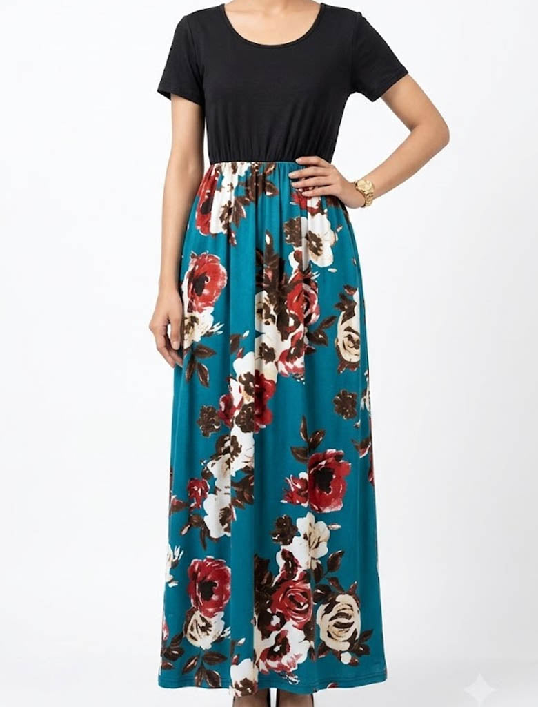 Imported Maxi chiffon maxi No-1584 Velnoor Store