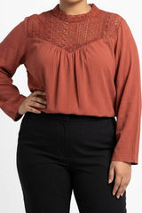 Imported Full sleeve top chiffon full sleeve top No-1677 Velnoor Store