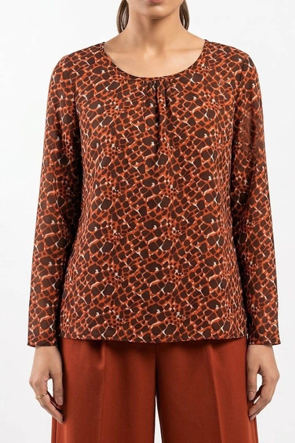 Imported Full sleeve top chiffon full sleeve top No-1522 Velnoor Store