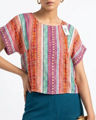 Imported Half sleeve top cotton half sleeve top No-2582 Velnoor Store