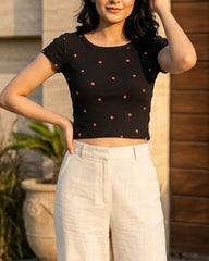 Crop top cotton crop top No-2268 Velnoor Store