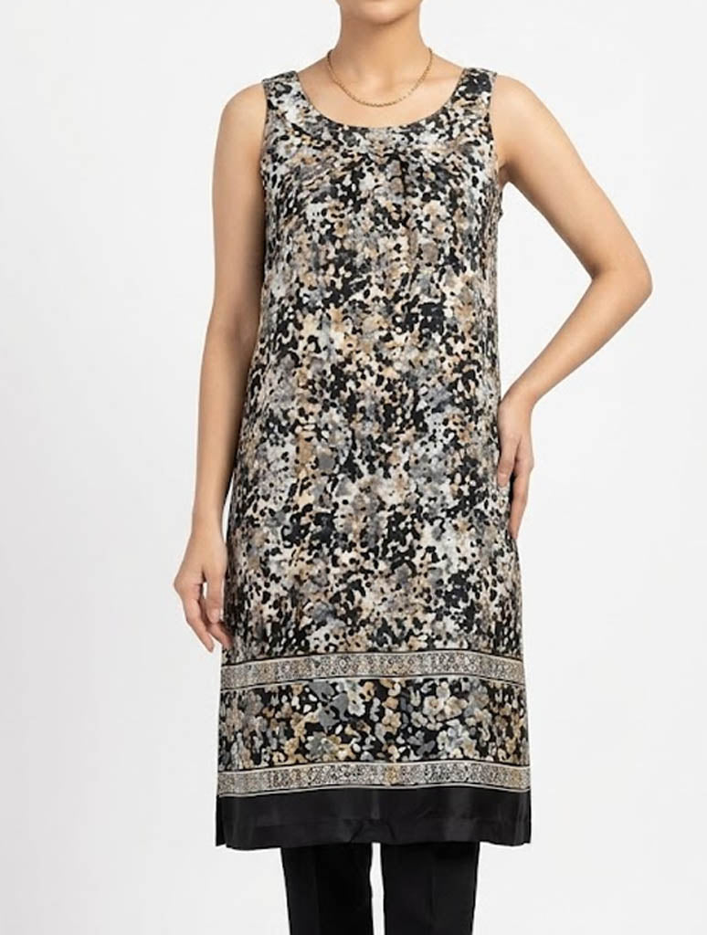 Imported Western Mini Dress Silk Mini Dress No-611 Velnoor Store