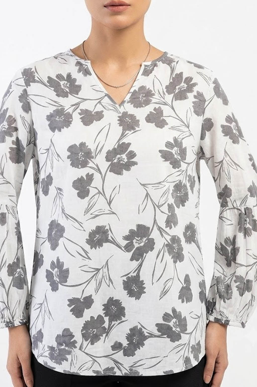 Imported Full sleeve top chiffon full sleeve top No-1457 Velnoor Store