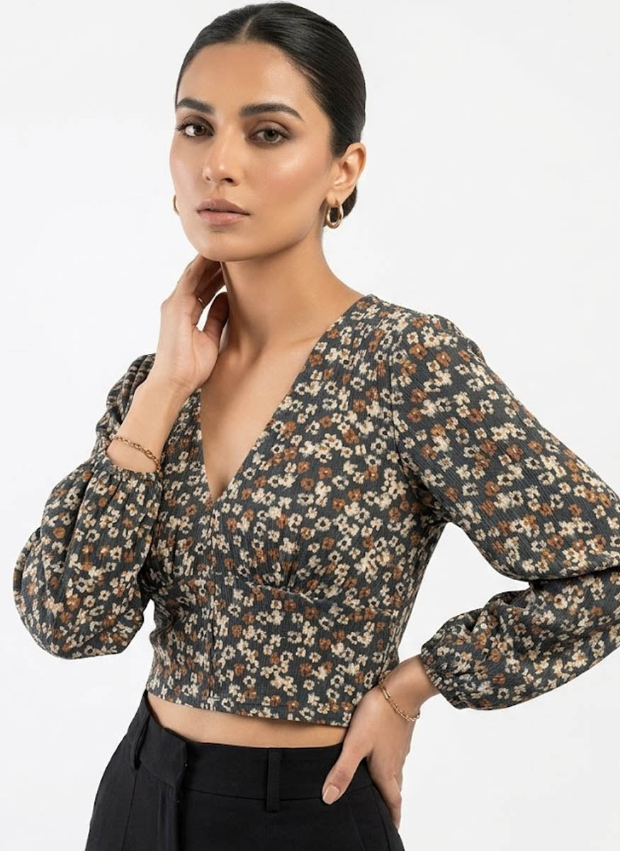 Imported women crop top linen crop top No-172 Velnoor Store