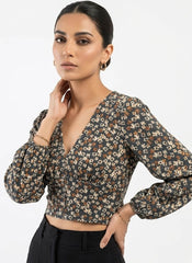 Imported women crop top linen crop top No-172 Velnoor Store