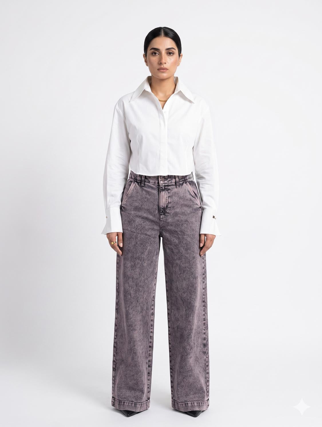 Maroon Shade Wide Leg Denim Jeans  For Women/Girls/Female Export Quality Fashion Baggy Jeans