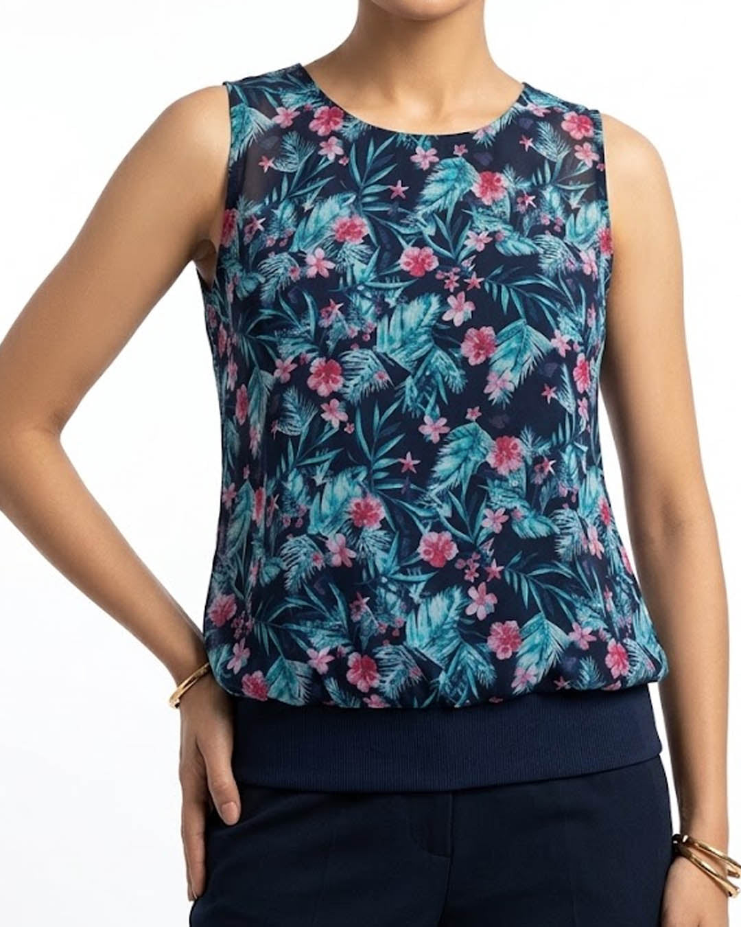 Imported Sleeveless chiffon sleeveless No-5324 Velnoor Store