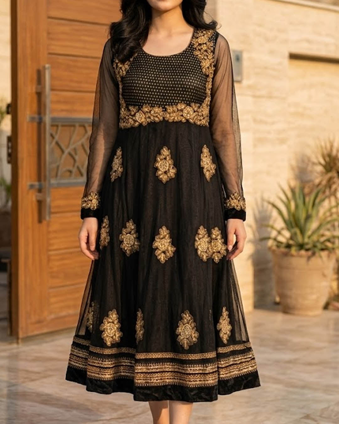 Imported Maxi ambroidery net maxi No-3630 Velnoor Store