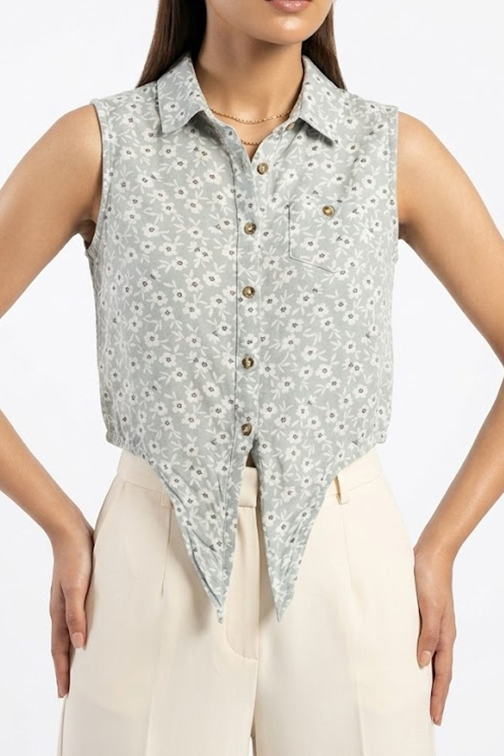 Imported crop top chiffon crop top No-1094 Velnoor Store