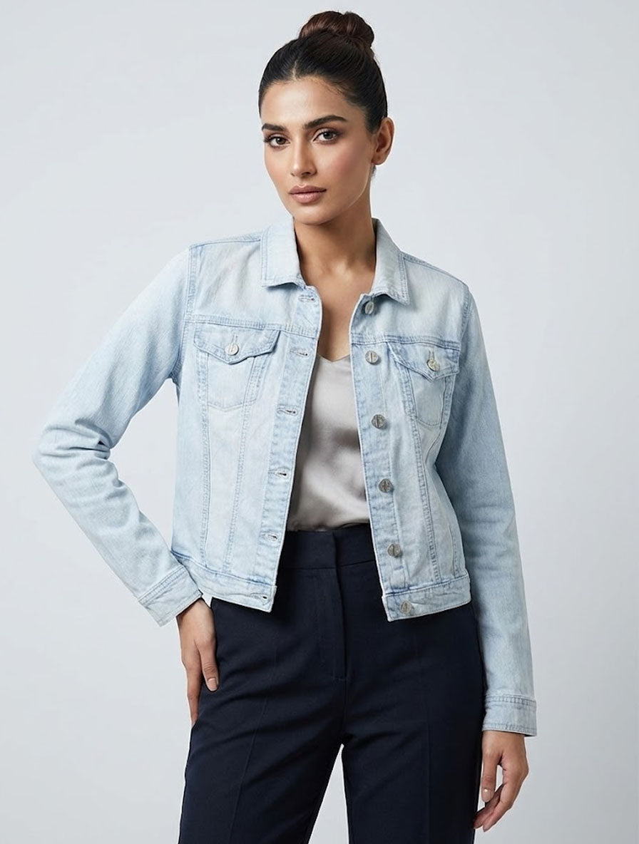 07  Girls Denim Jacket Pakistan – Trendy & Stylish | Velnoor