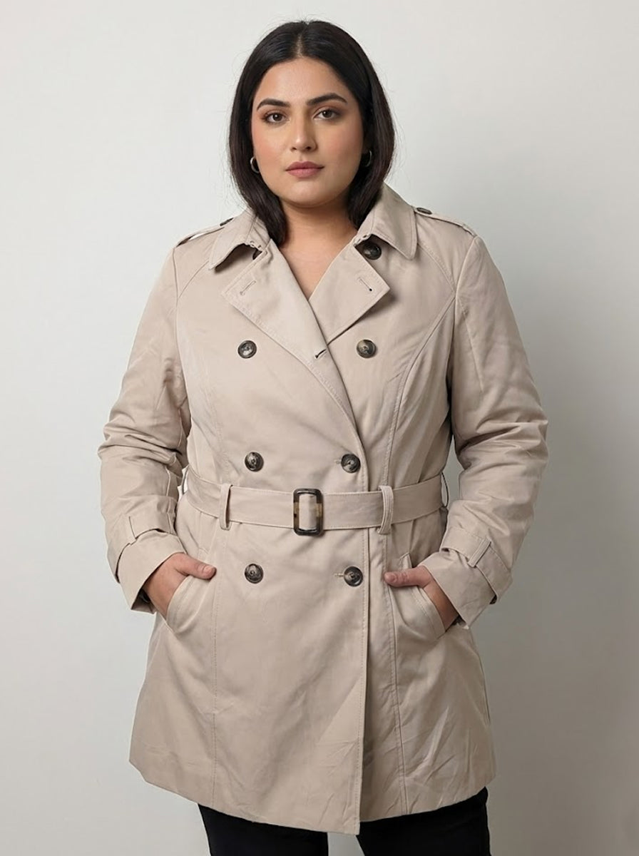 1785 Women's Wool Blend Coat | Elegant Wear Pakistan - Velnoor