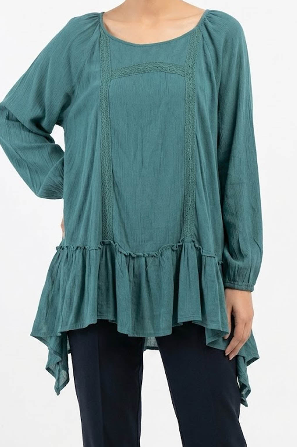 Imported Full sleeve top chiffon full sleeve top No-1464 Velnoor Store