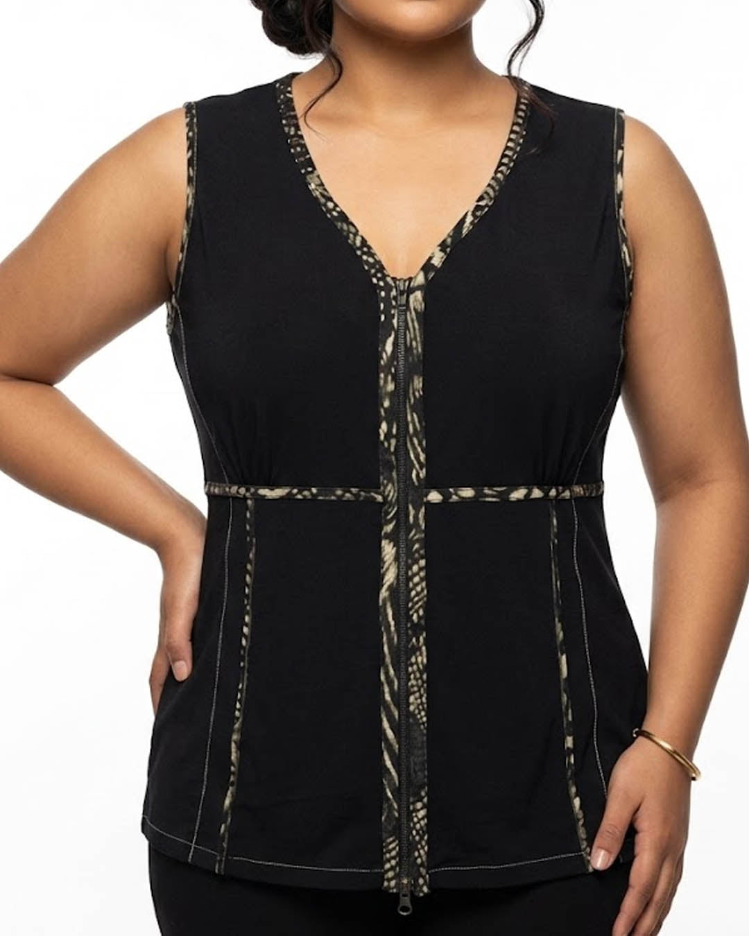 Imported Sleeveless chiffon sleeveless No-5331 Velnoor Store