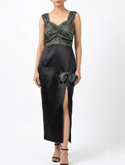 Imported Maxi silk jersey maxi No-1448 Velnoor Store