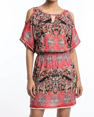 Western mini dress cotton mini dress No-1902 Velnoor Store