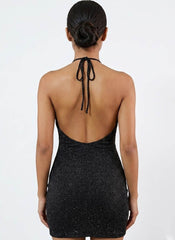 Imported Western mini dress silk mini dress No-764 Velnoor Store