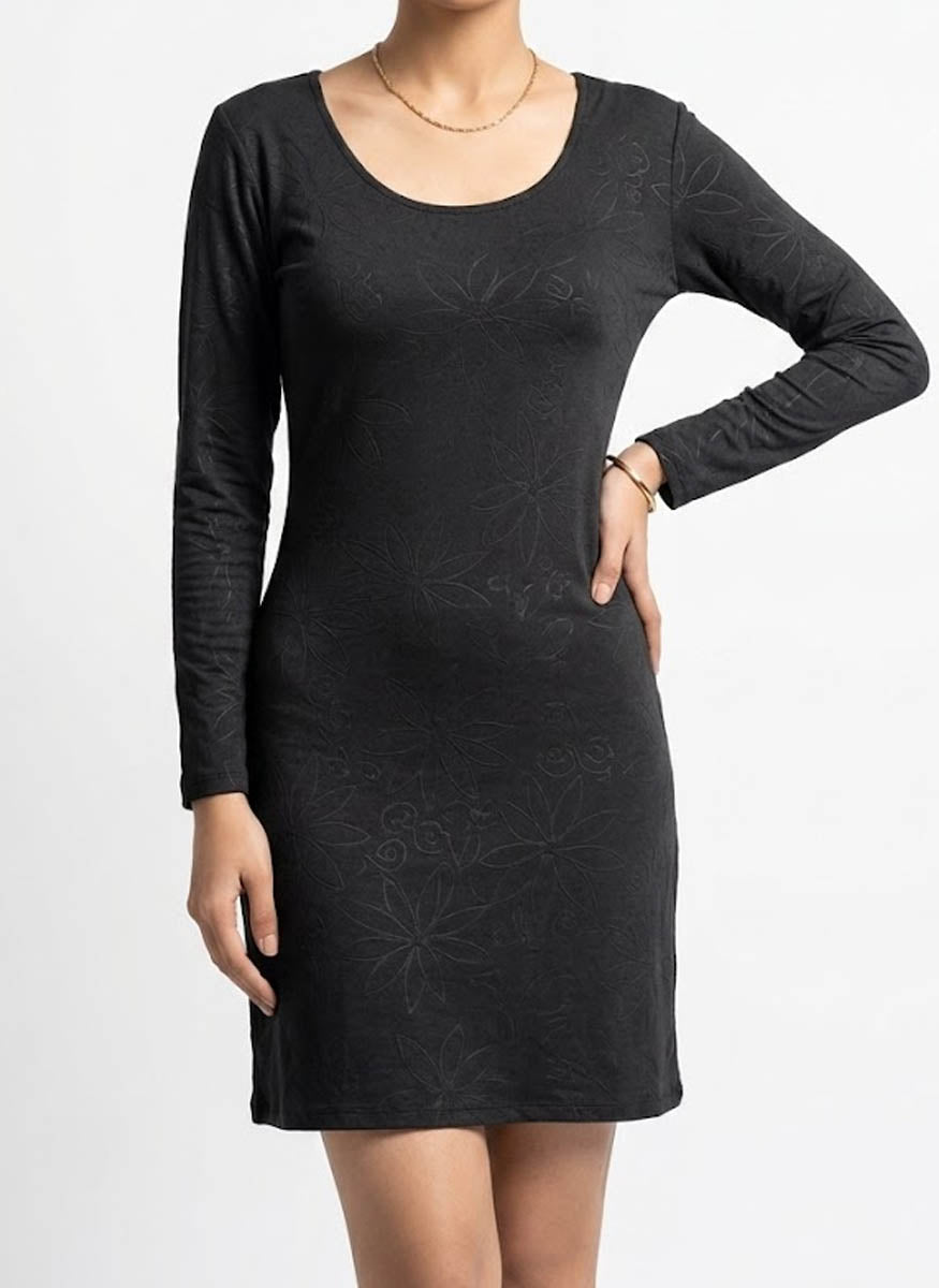 Imported Western Mini Dress jersey mini dress No-741 Velnoor Store