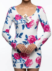 Imported Western Mini Dress chiffon mini dress No-744 Velnoor Store
