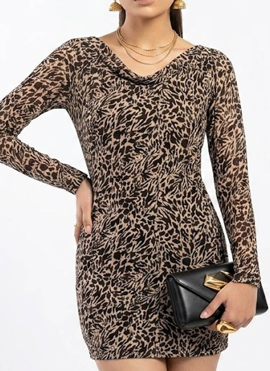 Imported Western Mini Dress net mini dress No-748 Velnoor Store