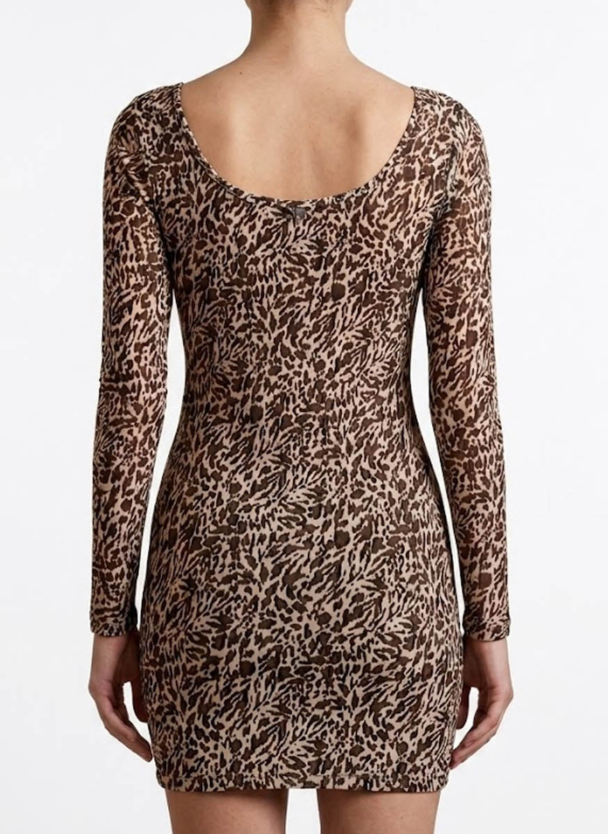 Imported Western Mini Dress net mini dress No-748 Velnoor Store