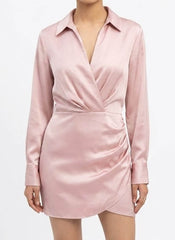 Imported Western Mini Dress silk mini dress No-735 Velnoor Store