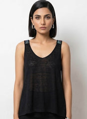 Imported women Sleeveless top linen Sleeveless top No-477 Velnoor Store