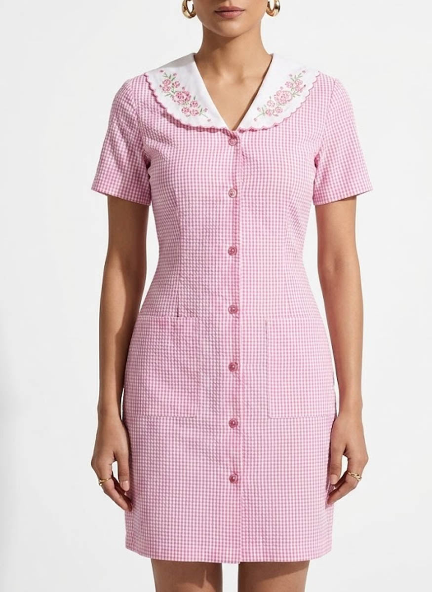 Imported western mini dress cotton mini dress No-201 Velnoor Store